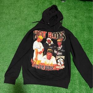 Hot boys hoodie hip hop graphic hoodie size medium